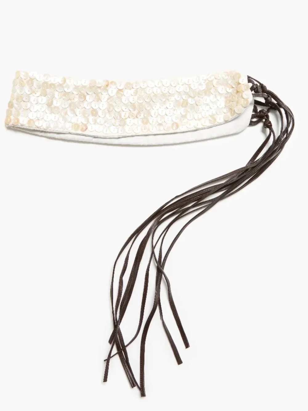 NWT Chan Luu Ultra Wide Waist Belt Shell Button